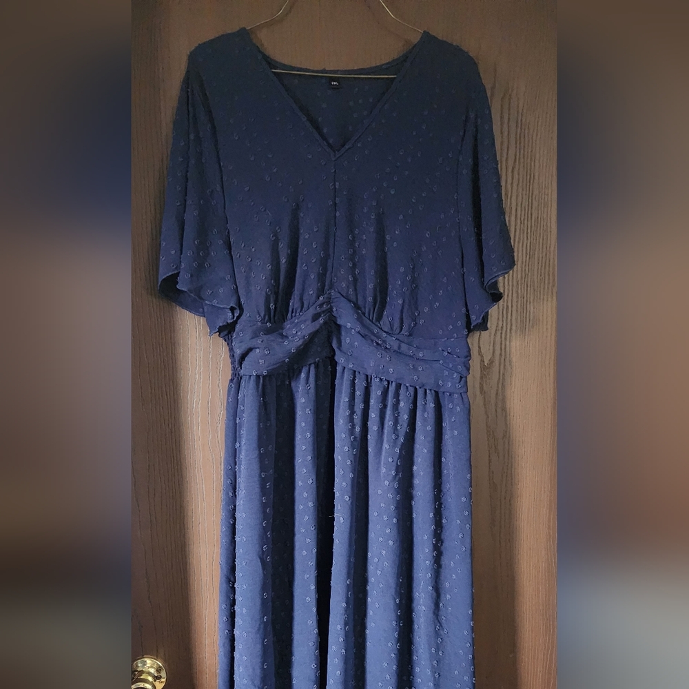 Elegant Navy Blue Dress